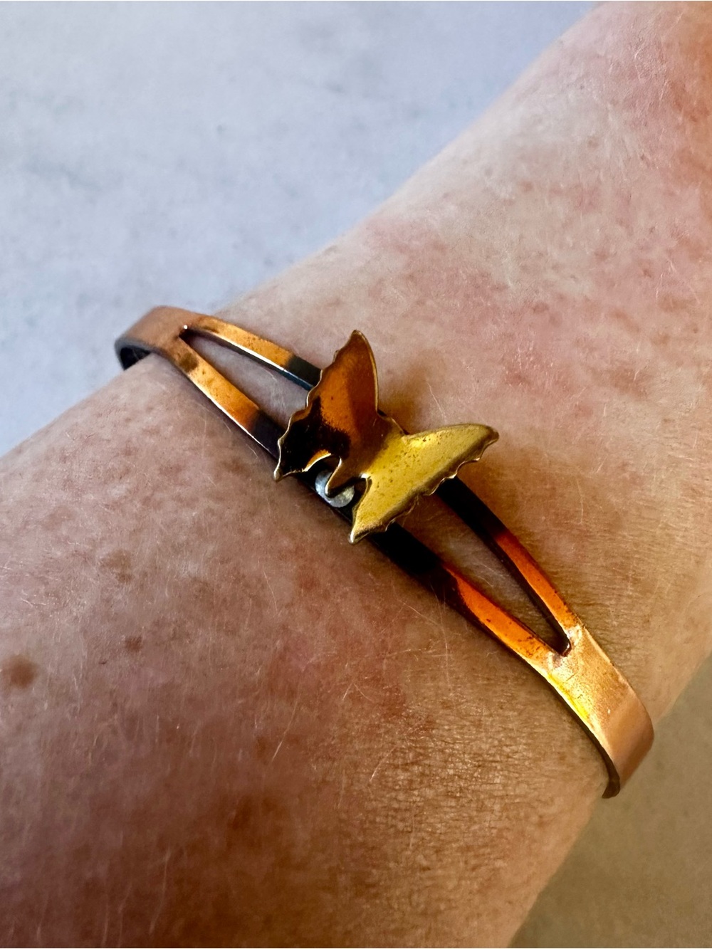 Butterfly Cuff Bracelet | Vintage copper butterfly bracelet 🦋